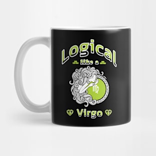 Zodiac attributes: Virgo black Mug